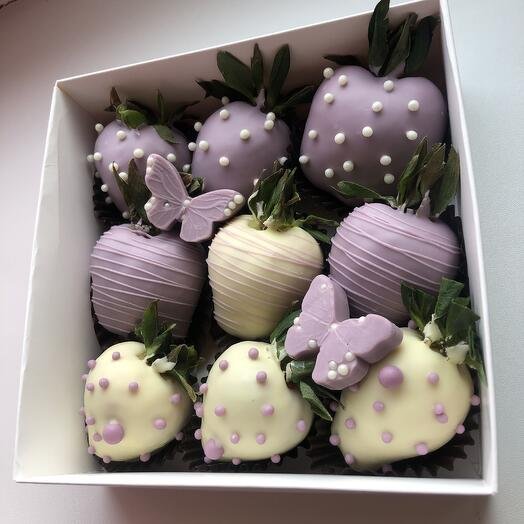 Клубника в шоколаде 9 штук подарок любимым