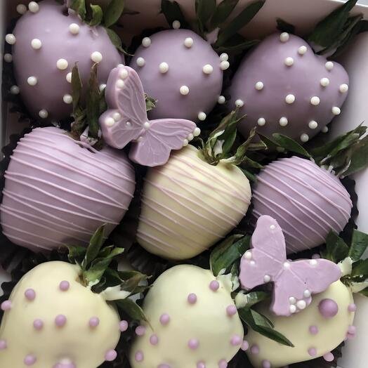 Клубника в шоколаде 9 штук подарок любимым