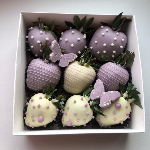 Клубника в шоколаде 9 штук подарок любимым